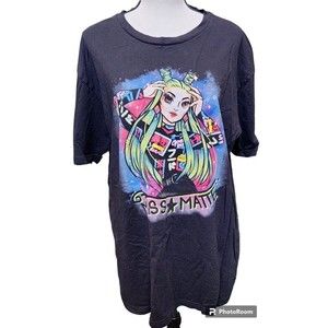 Miss Matte Anime T-shirt Size XL Black Next Level